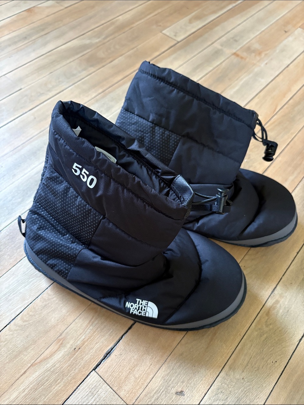 The North Face 550 Insulated Black Slip-On Boots